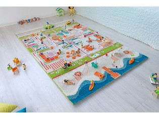 Echange tapis IVI Maisons plage 100cmx100cm par 100cm x150cm