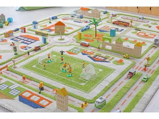 Tapis de jeu rues routes circuit ville pour enfants tapis salle de