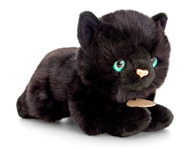 chat noir en peluche